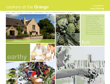 Tablet Screenshot of cookeryatthegrange.co.uk